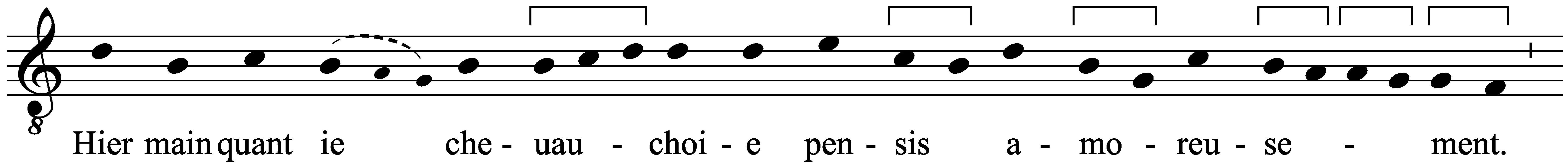 Work musical notation